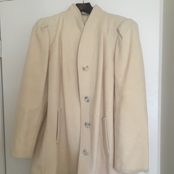 Lg. VINTAGE Britanny Originals Lined Wool Coat - Picture 1 of 8